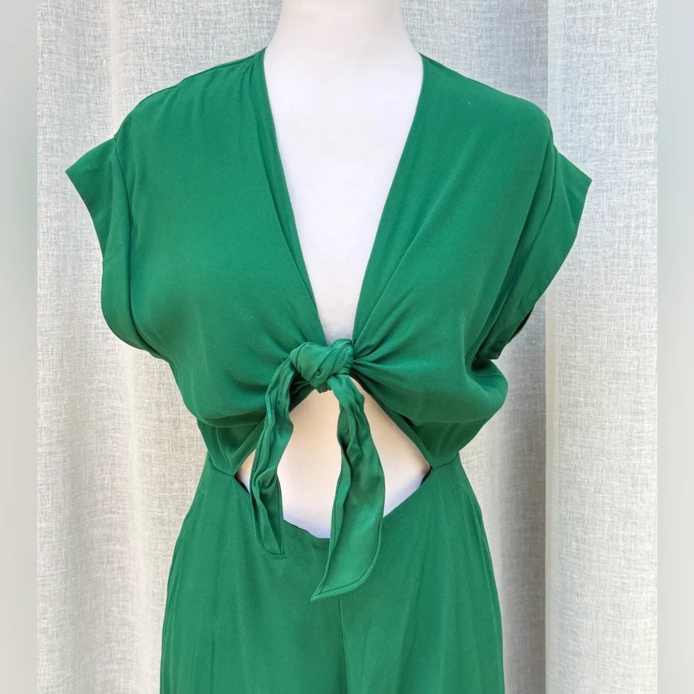 Sandro Paris short sleeve green romper - Picture 2 of 13